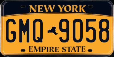 NY license plate GMQ9058