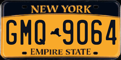 NY license plate GMQ9064
