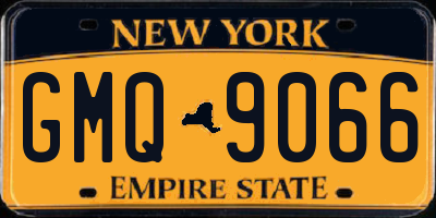 NY license plate GMQ9066