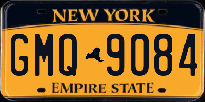 NY license plate GMQ9084