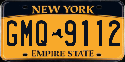 NY license plate GMQ9112