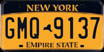 NY license plate GMQ9137