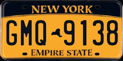 NY license plate GMQ9138