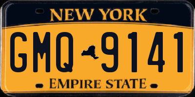 NY license plate GMQ9141