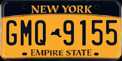 NY license plate GMQ9155