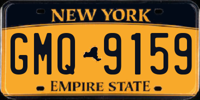 NY license plate GMQ9159
