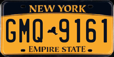 NY license plate GMQ9161