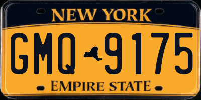 NY license plate GMQ9175