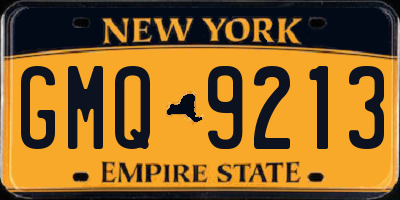 NY license plate GMQ9213