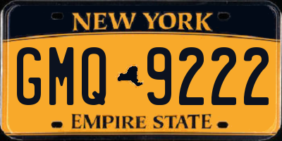 NY license plate GMQ9222