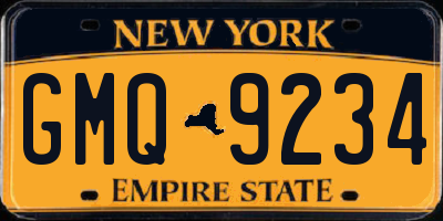 NY license plate GMQ9234