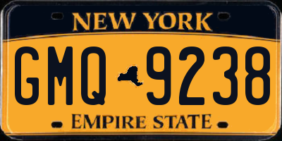 NY license plate GMQ9238