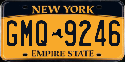 NY license plate GMQ9246