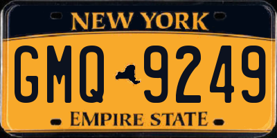 NY license plate GMQ9249