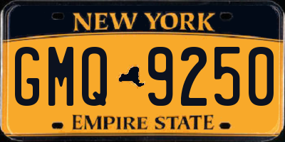 NY license plate GMQ9250