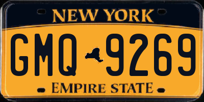 NY license plate GMQ9269