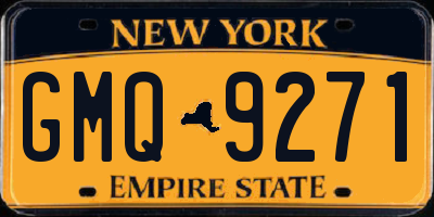 NY license plate GMQ9271