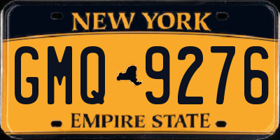 NY license plate GMQ9276