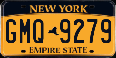 NY license plate GMQ9279