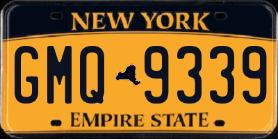 NY license plate GMQ9339