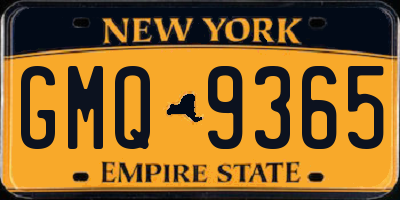 NY license plate GMQ9365