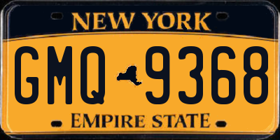 NY license plate GMQ9368