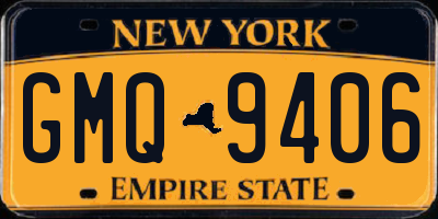 NY license plate GMQ9406