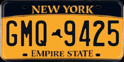 NY license plate GMQ9425