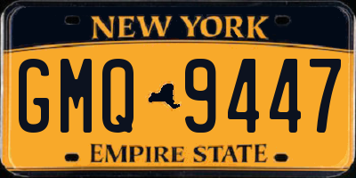 NY license plate GMQ9447