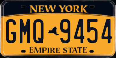 NY license plate GMQ9454
