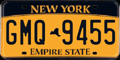 NY license plate GMQ9455