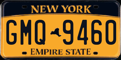 NY license plate GMQ9460