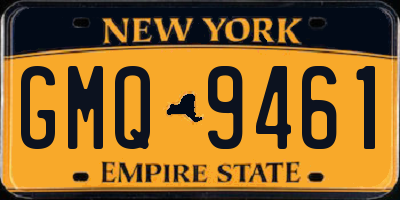 NY license plate GMQ9461