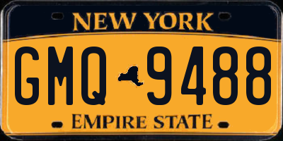NY license plate GMQ9488