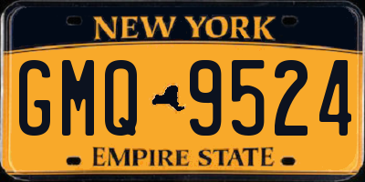 NY license plate GMQ9524