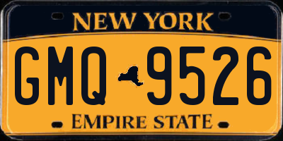 NY license plate GMQ9526