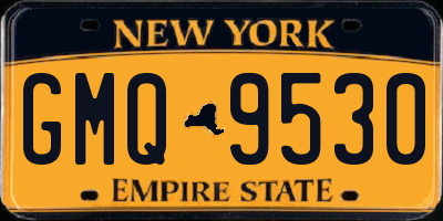 NY license plate GMQ9530