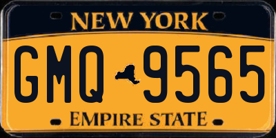 NY license plate GMQ9565