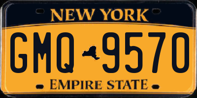 NY license plate GMQ9570