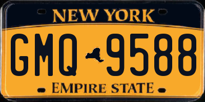 NY license plate GMQ9588