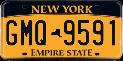 NY license plate GMQ9591