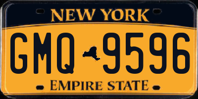 NY license plate GMQ9596