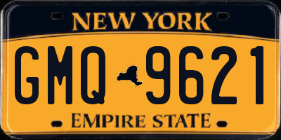 NY license plate GMQ9621