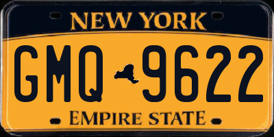 NY license plate GMQ9622