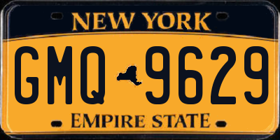 NY license plate GMQ9629