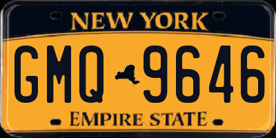 NY license plate GMQ9646