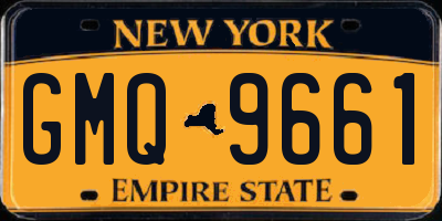 NY license plate GMQ9661
