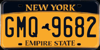 NY license plate GMQ9682