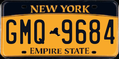 NY license plate GMQ9684