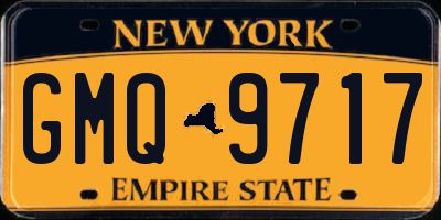 NY license plate GMQ9717